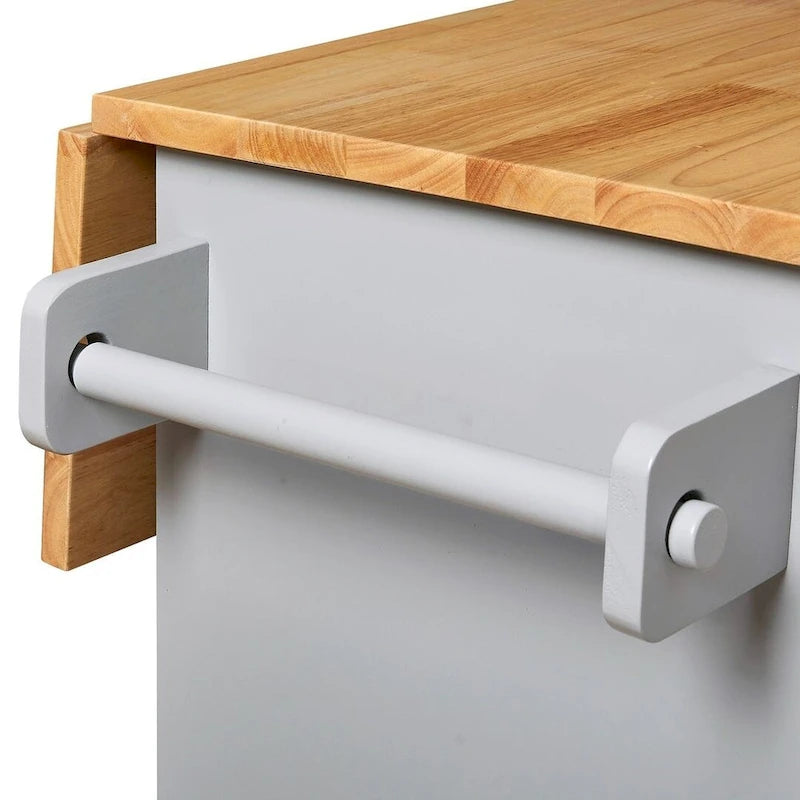 Carrello da cucina con rotelle, cassetto e ripiani portaoggetti