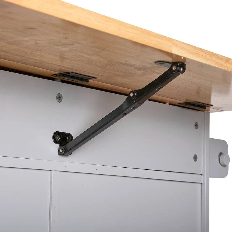 Carrello da cucina con rotelle, cassetto e ripiani portaoggetti