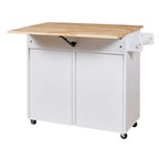 Carrello da cucina con rotelle, cassetto e ripiani portaoggetti