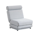 Poltrona Letto Pieghevole Singola con Cuscino, Divano Letto Portatile, Poltrona, Realizzata in Lino Traspirante e Resistente