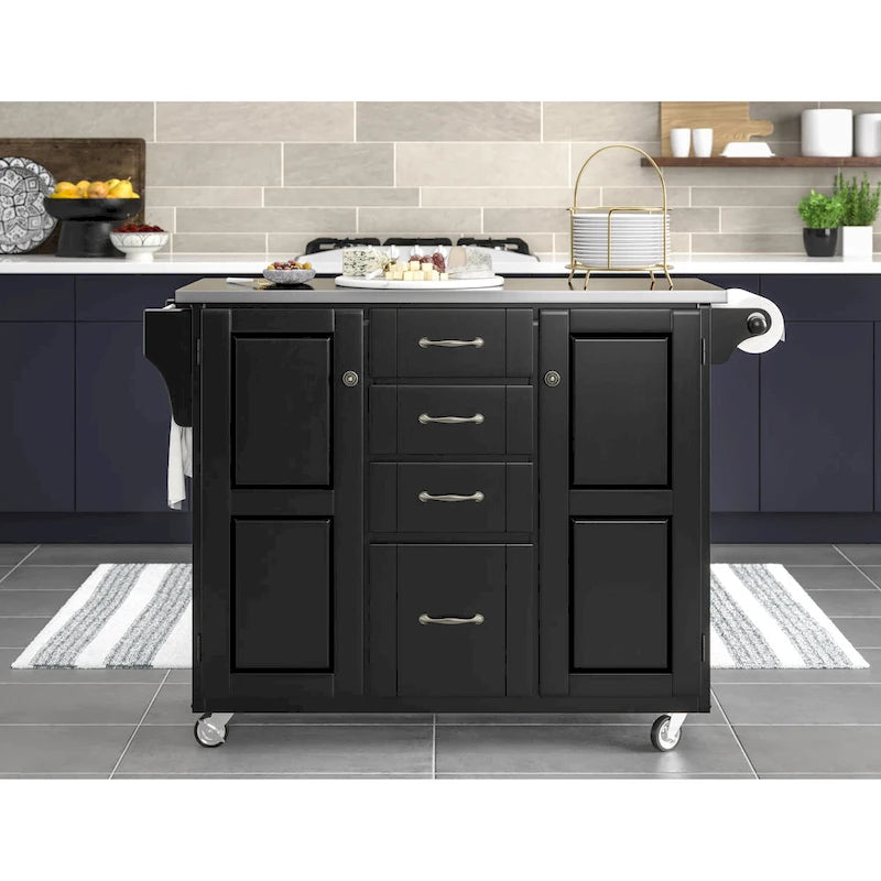 Carrello da cucina nero