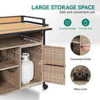 54.3 Carrello da bar in vimini