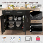 Isola da Cucina con Anta a Ribalta,Carrello Contenitore da Cucina con Organizer Estraibile a 3 Livelli,Carrello da Cucina su Ruote con Porta Asciugamani
