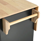 Isola da Cucina con Anta a Ribalta,Carrello Contenitore da Cucina con Organizer Estraibile a 3 Livelli,Carrello da Cucina su Ruote con Porta Asciugamani
