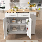 Isola da Cucina con Anta a Ribalta,Carrello Contenitore da Cucina con Organizer Estraibile a 3 Livelli,Carrello da Cucina su Ruote con Porta Asciugamani