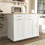 Isola da Cucina con Anta a Ribalta,Carrello Contenitore da Cucina con Organizer Estraibile a 3 Livelli,Carrello da Cucina su Ruote con Porta Asciugamani