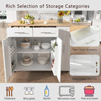 Isola da Cucina con Anta a Ribalta,Carrello Contenitore da Cucina con Organizer Estraibile a 3 Livelli,Carrello da Cucina su Ruote con Porta Asciugamani